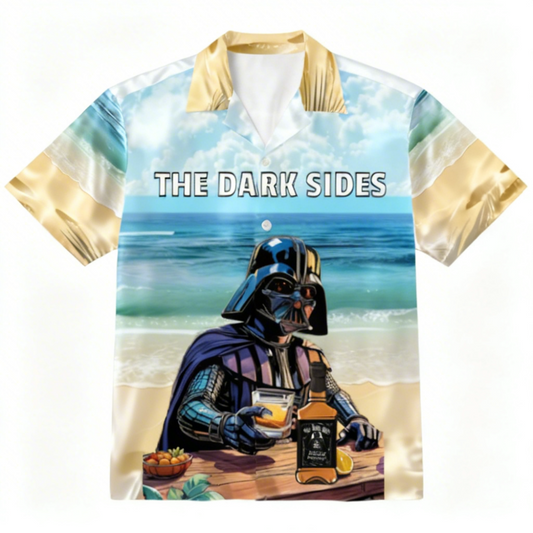 THE DARK SIDES, Alloverprint Hawaiihemd