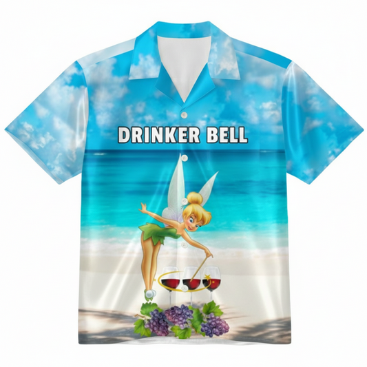 DRINKER BELL, Alloverprint Hawaiihemd
