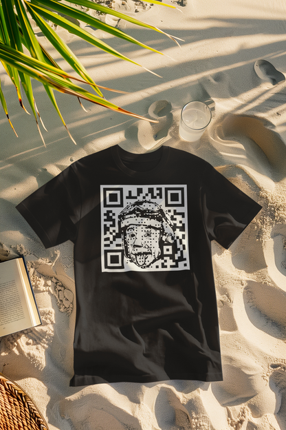 QR EINSTEIN, Männer Singlejersey in normaler Passform im Unisex-Schnitt